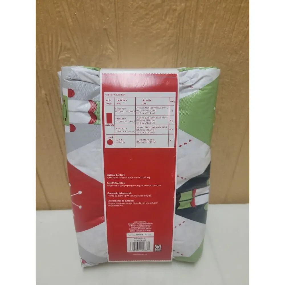 Holiday Time Christmas Nutcracker PEVA Tablecloth 60 in X 102 Rectangle